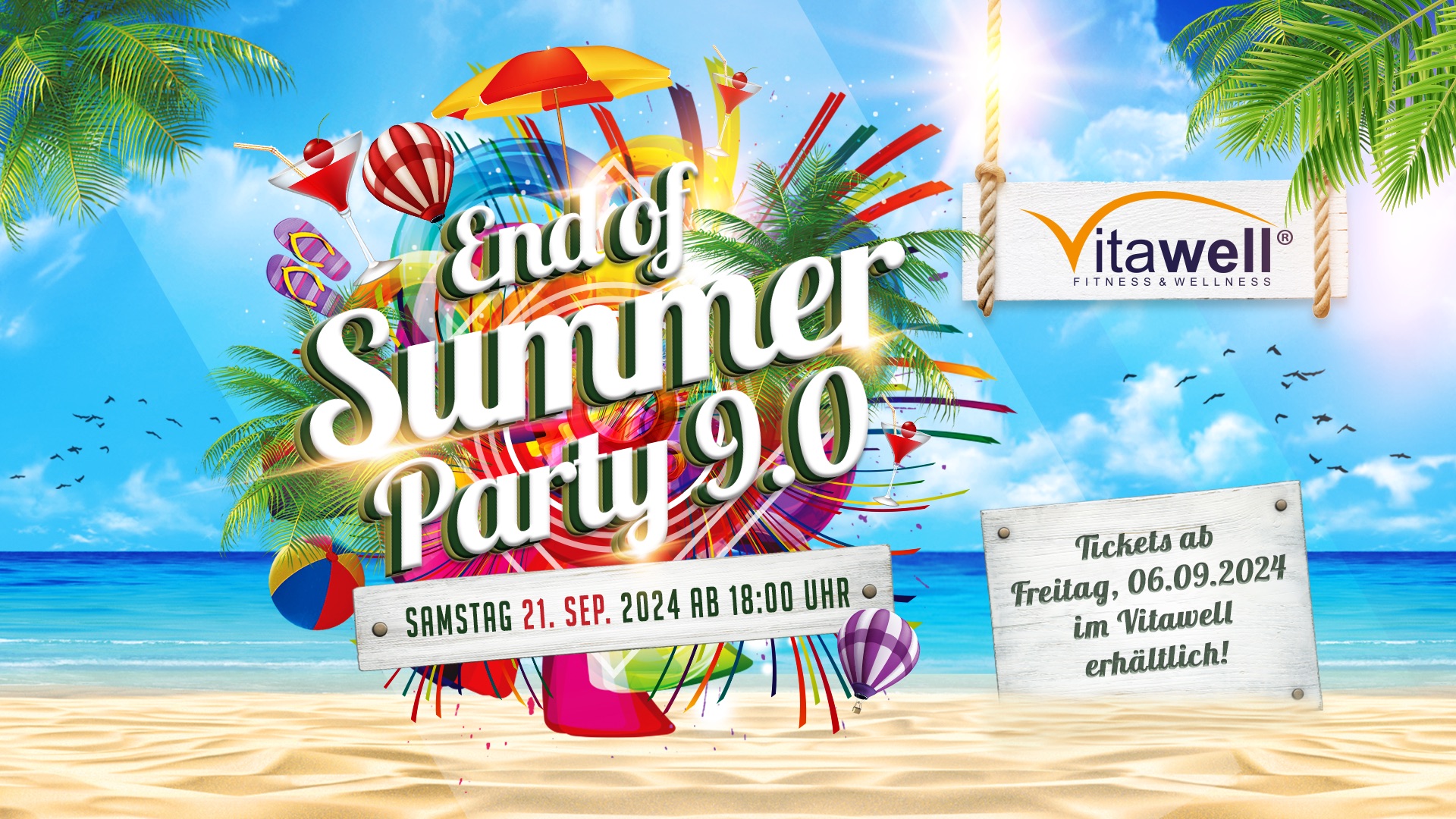 End of Summer Party 9.0 - Samstag, 21.09.2024, 18:00 Uhr